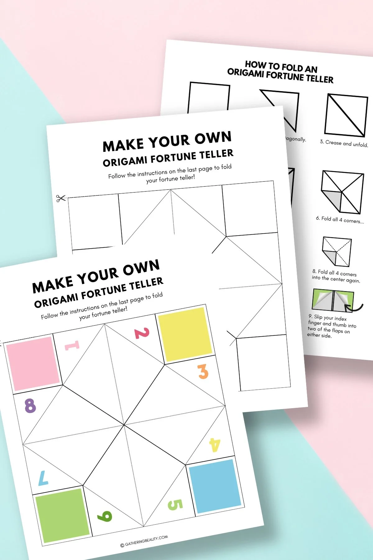 Blank Chatterbox Template Printable