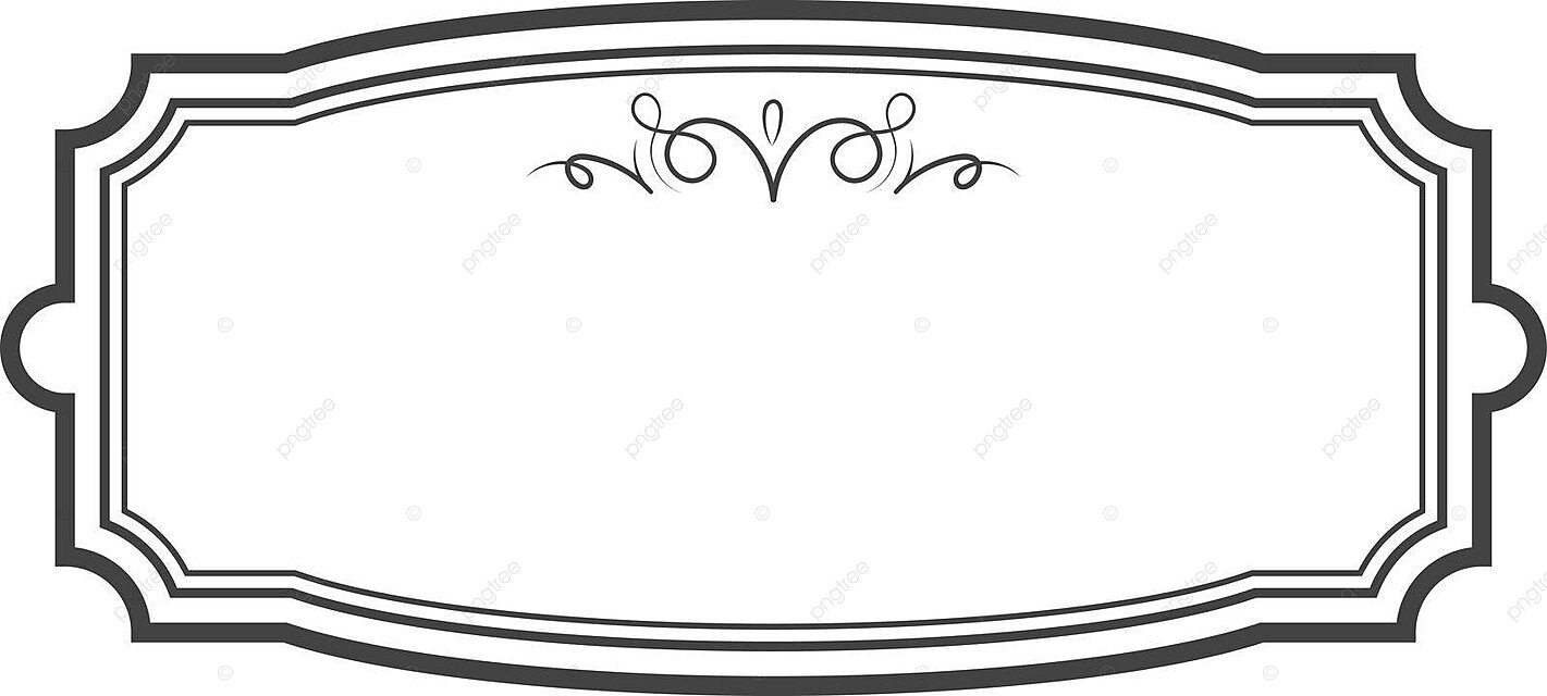 Ornamental Retro Label Blank Decorative Tag Template Antique Menu 