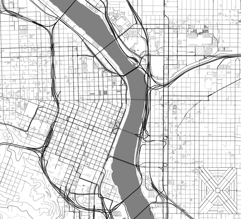 Printable Blank City Map Template