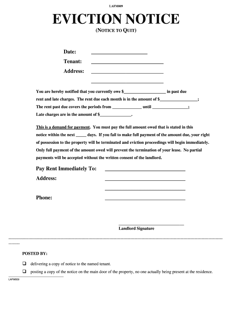 PA Landlord Association LAFM009 Form Fill Online Printable 