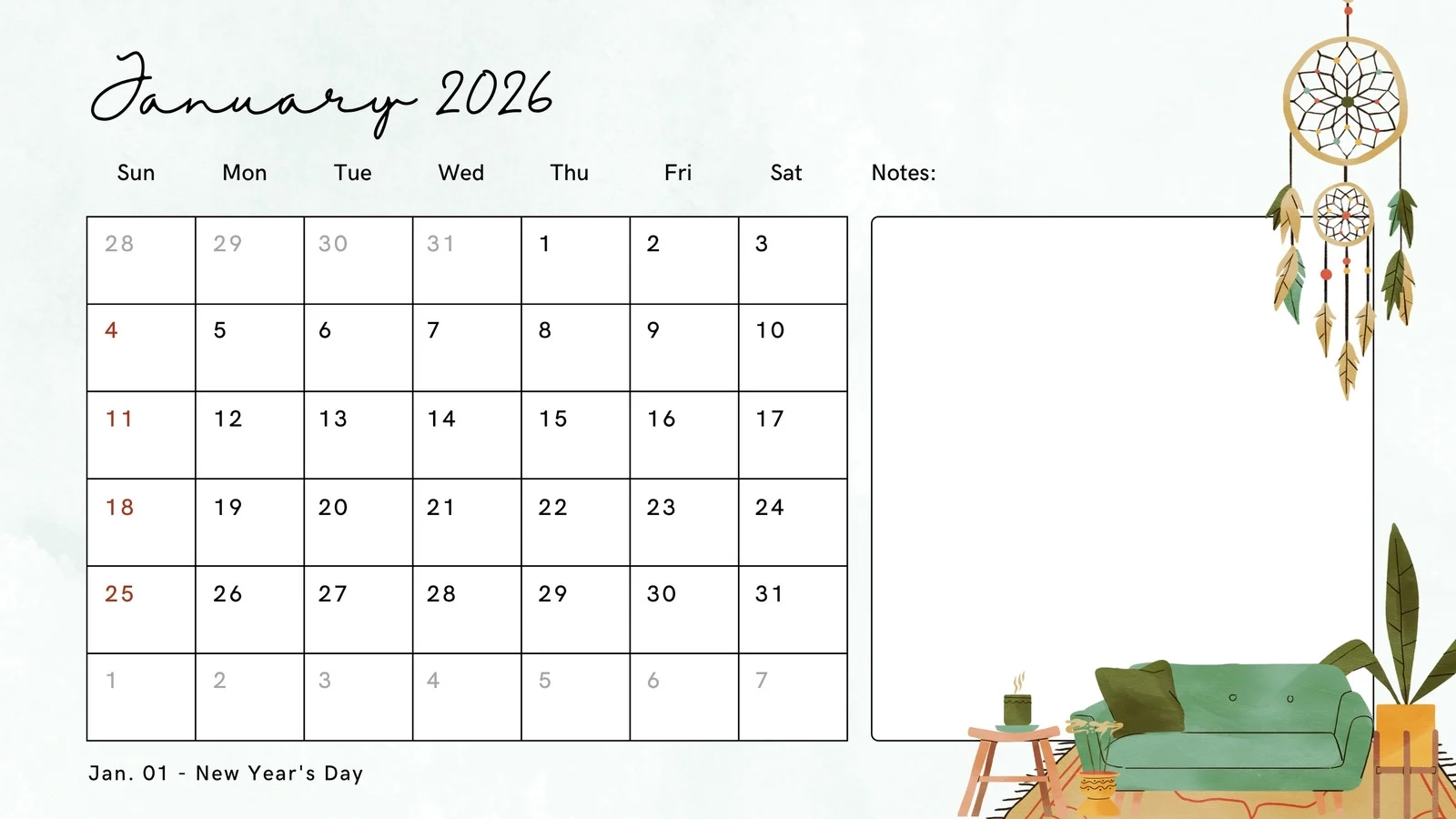 Page 17 Free Printable Customizable Monthly Calendar Templates 