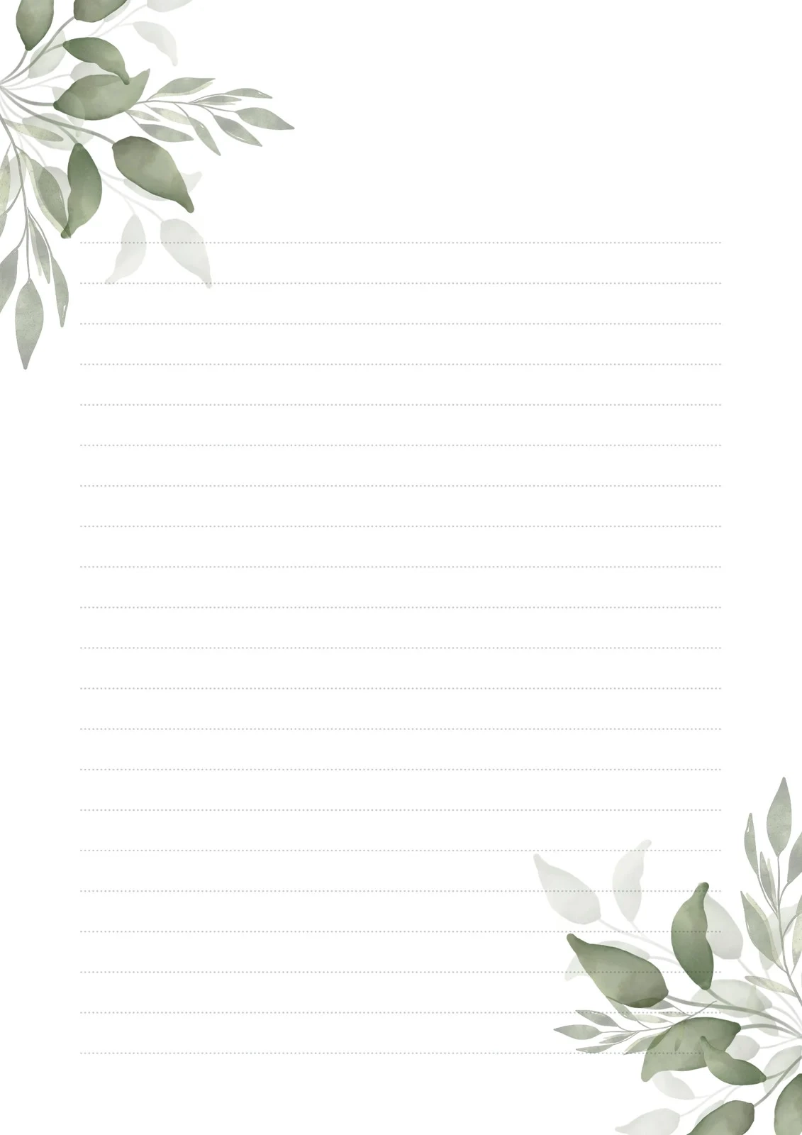 Printable Blank Letter Template