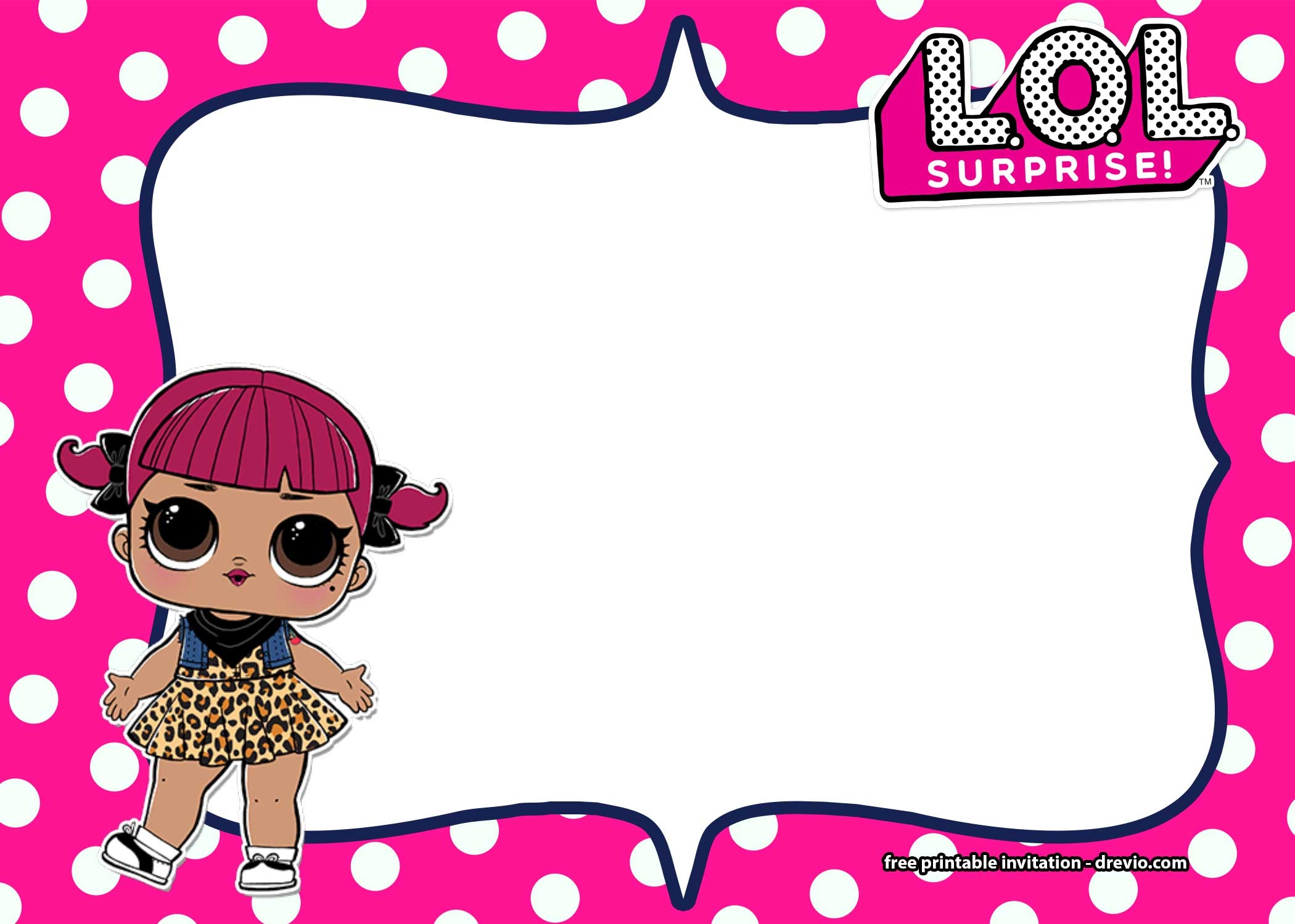 Printable Blank Lol Surprise Doll