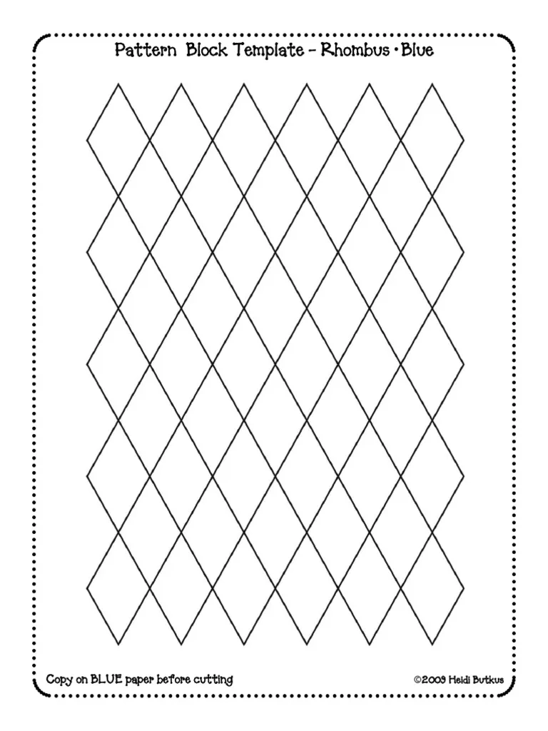 Pattern Block Templates For Teachers PDF