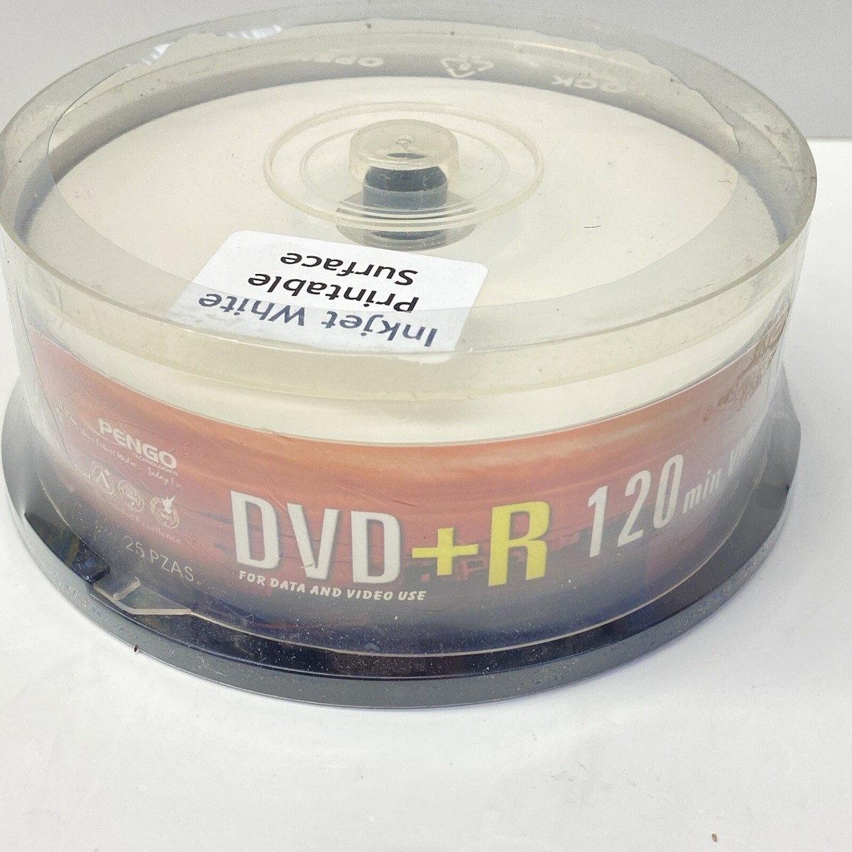 PENGO DVD R 25 Pack Inkjet Printable Discs Blank Media NEW EBay