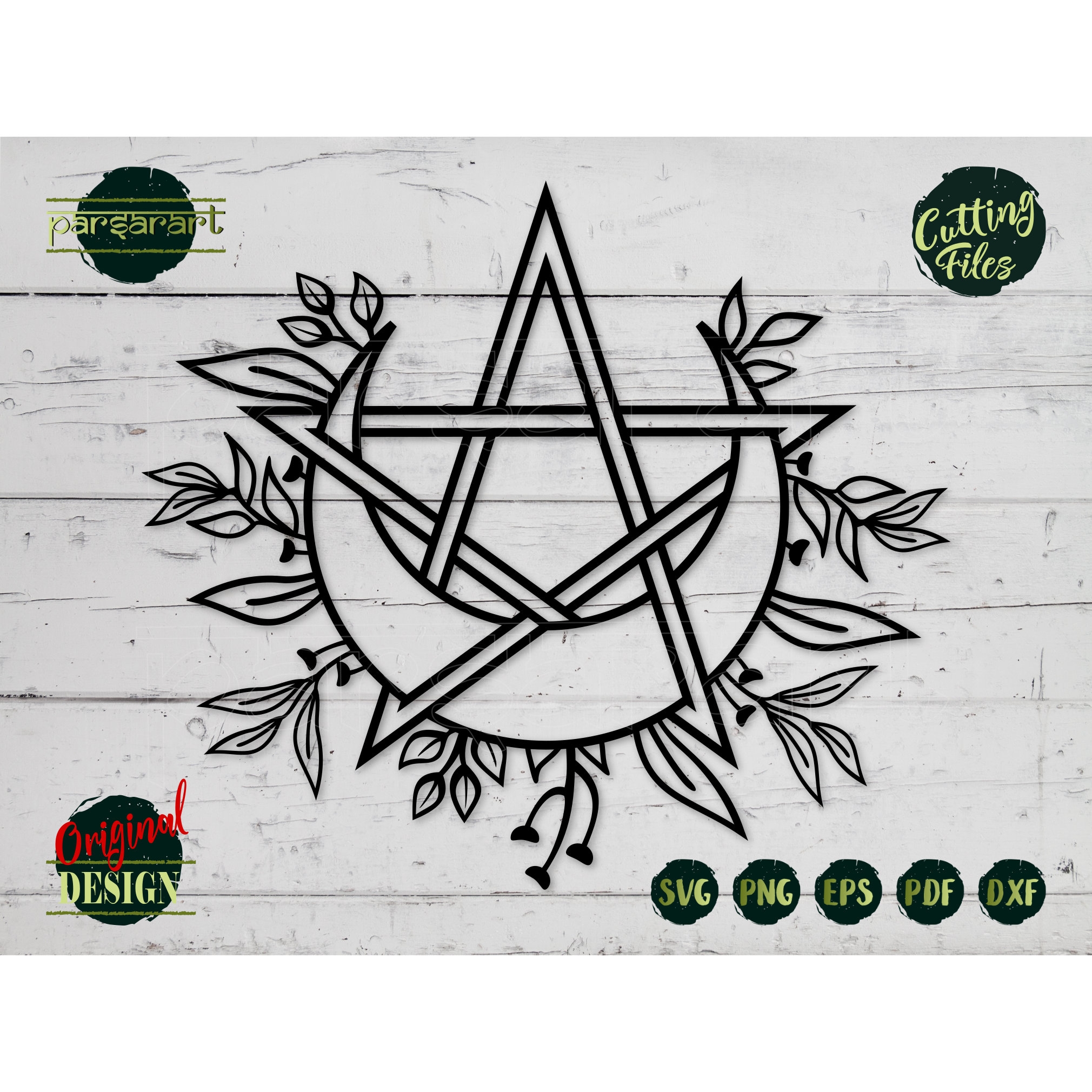 Pentagram Stencil Etsy