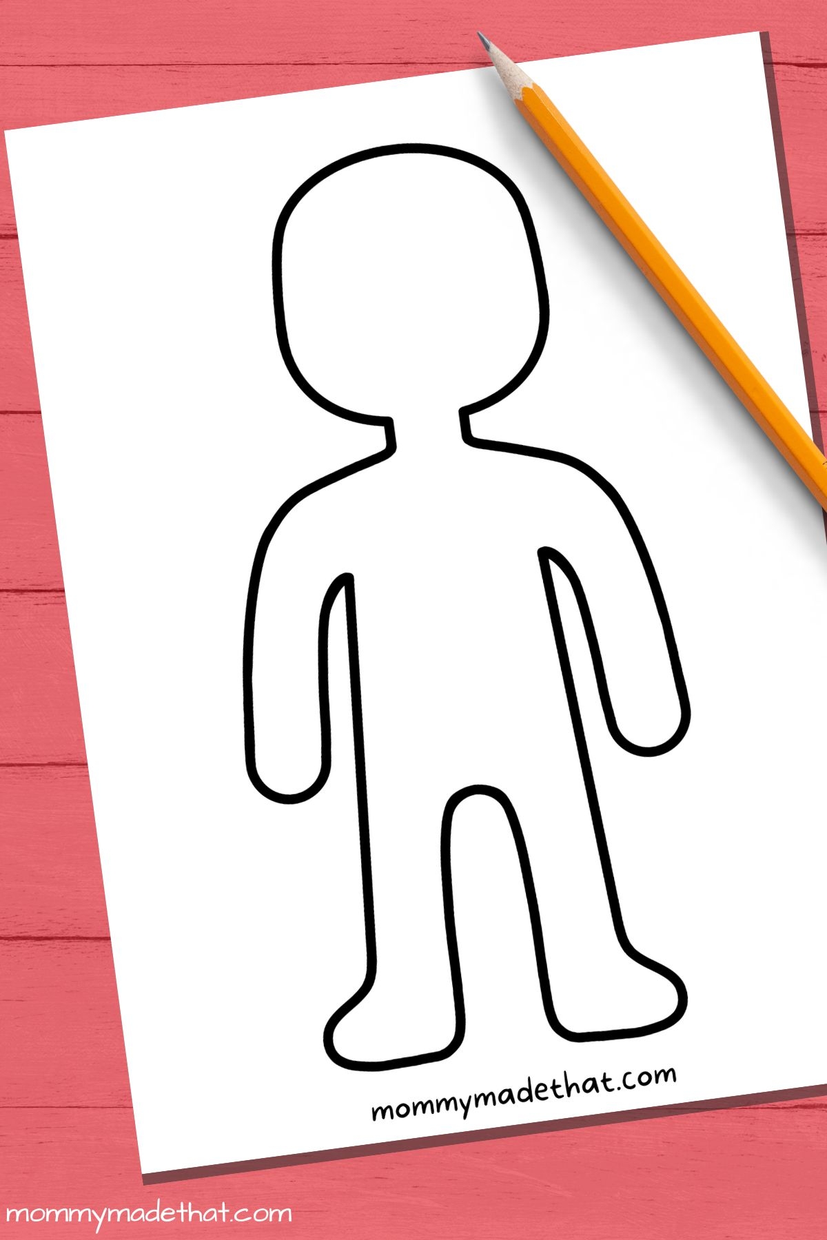 Printable Blank Outline Of Boy