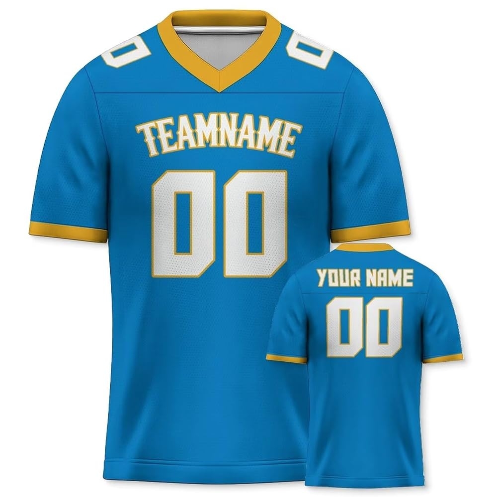 Personalised American Football Jersey Print Embroidery With Name 
