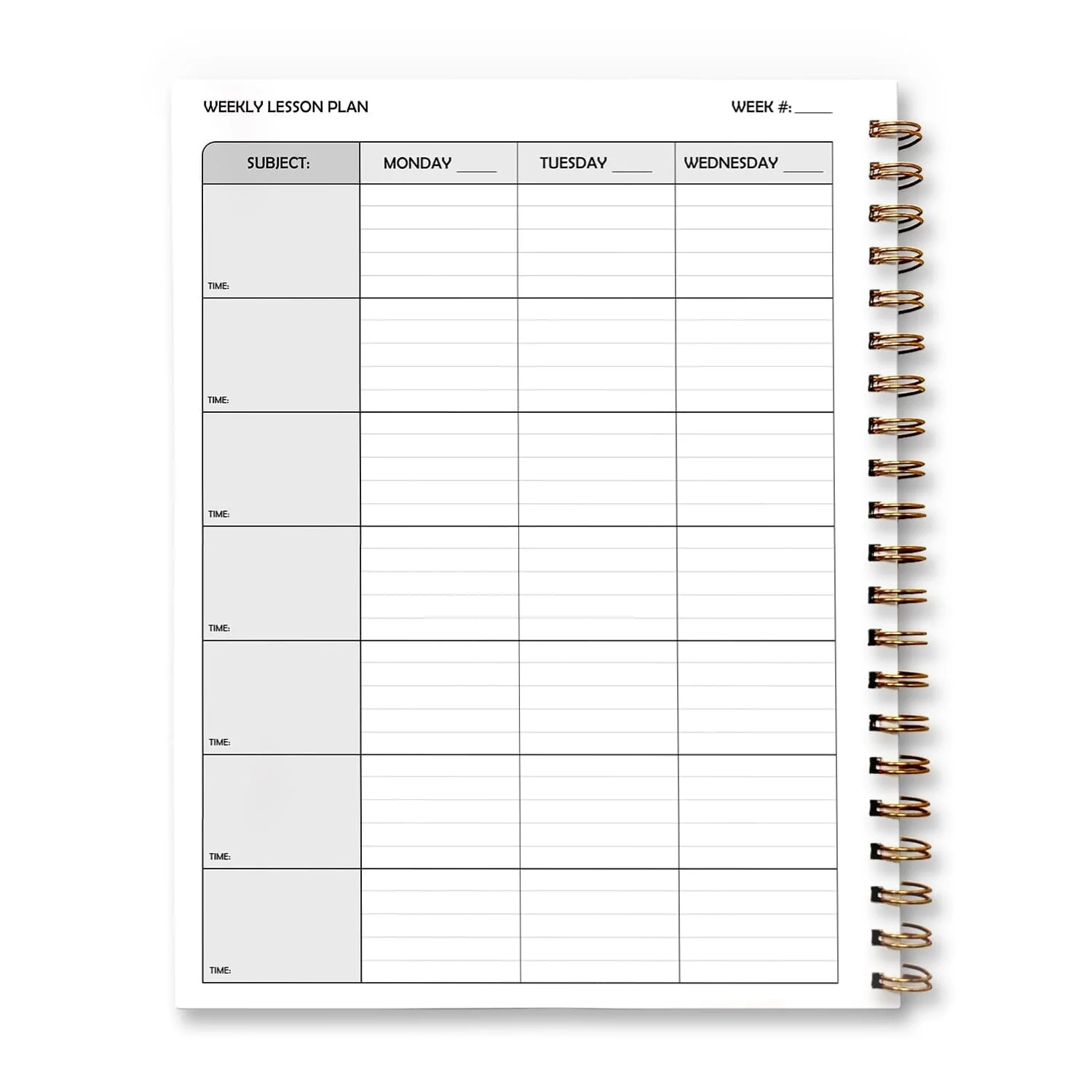 Personalized Brown Plaid Blue Weekly Lesson Plan Book 8 5 X 11 