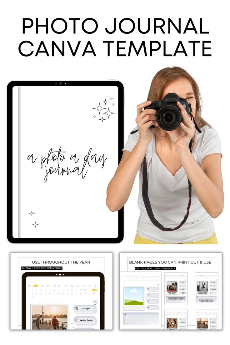 Photography Journal Canva Template For GoodNotes IPad