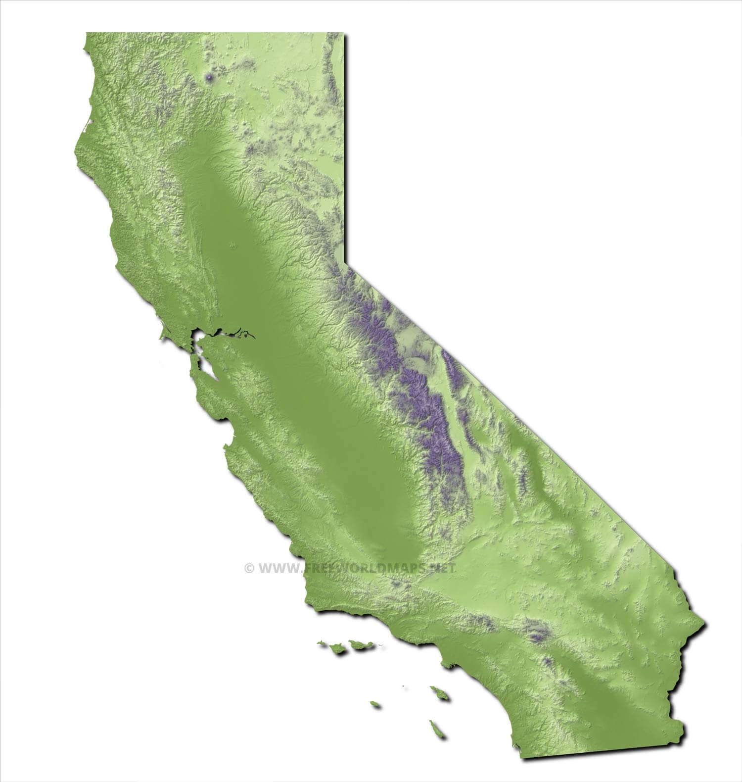 Printable Blank California Map