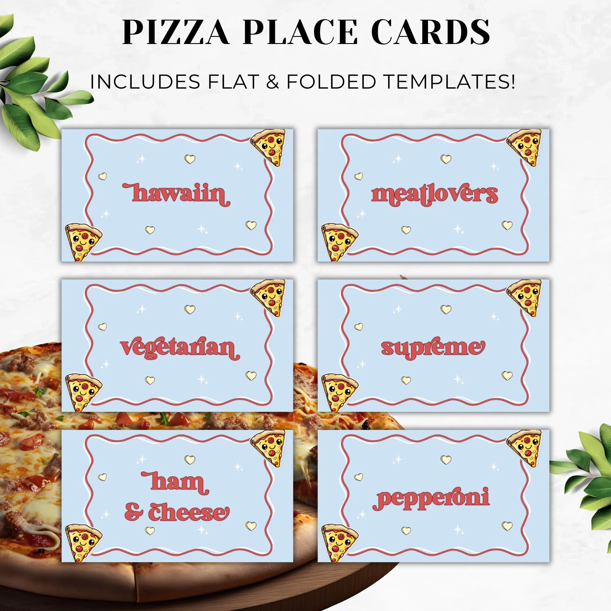 Blank Pizza Restaurant Order Printable