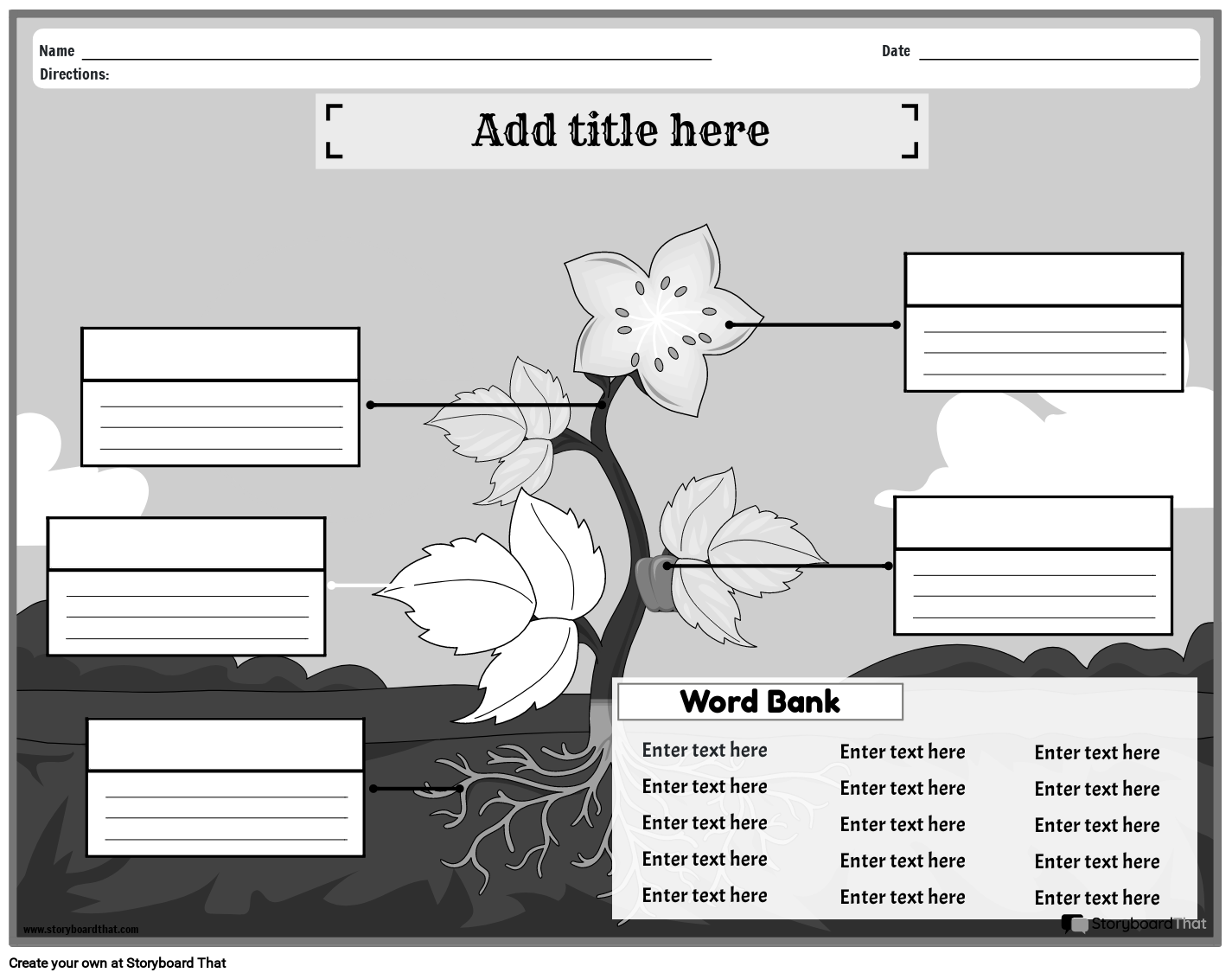 Plant Worksheets Free amp Customizable From Storyboard That
