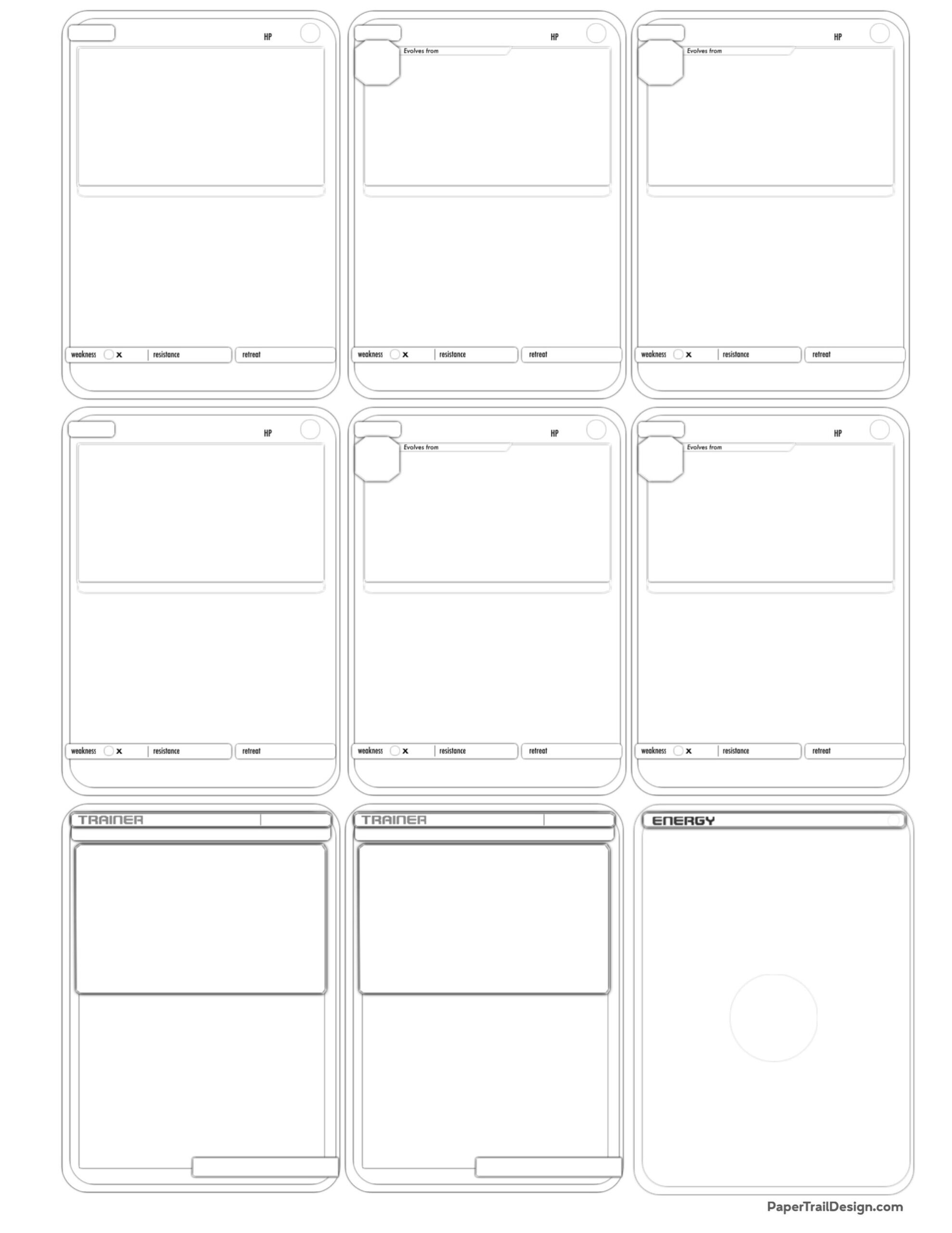 Pokemon Blank Card Printable