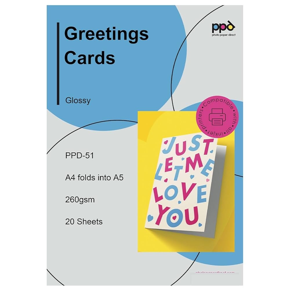 PPD Greeting Card Paper Printable Greeting Cards For Inkjet 