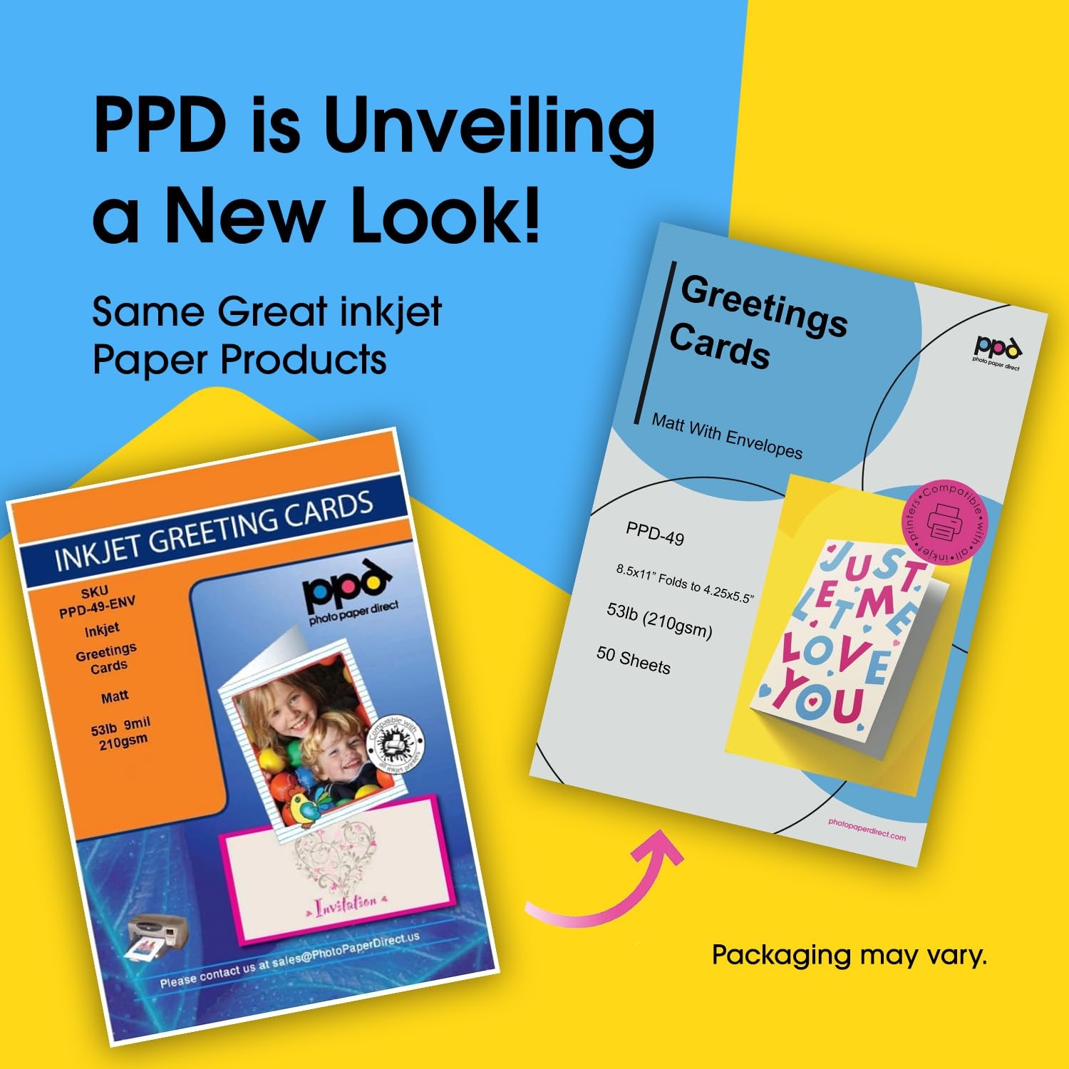 Inkjet Printable Blank Greeting Cards
