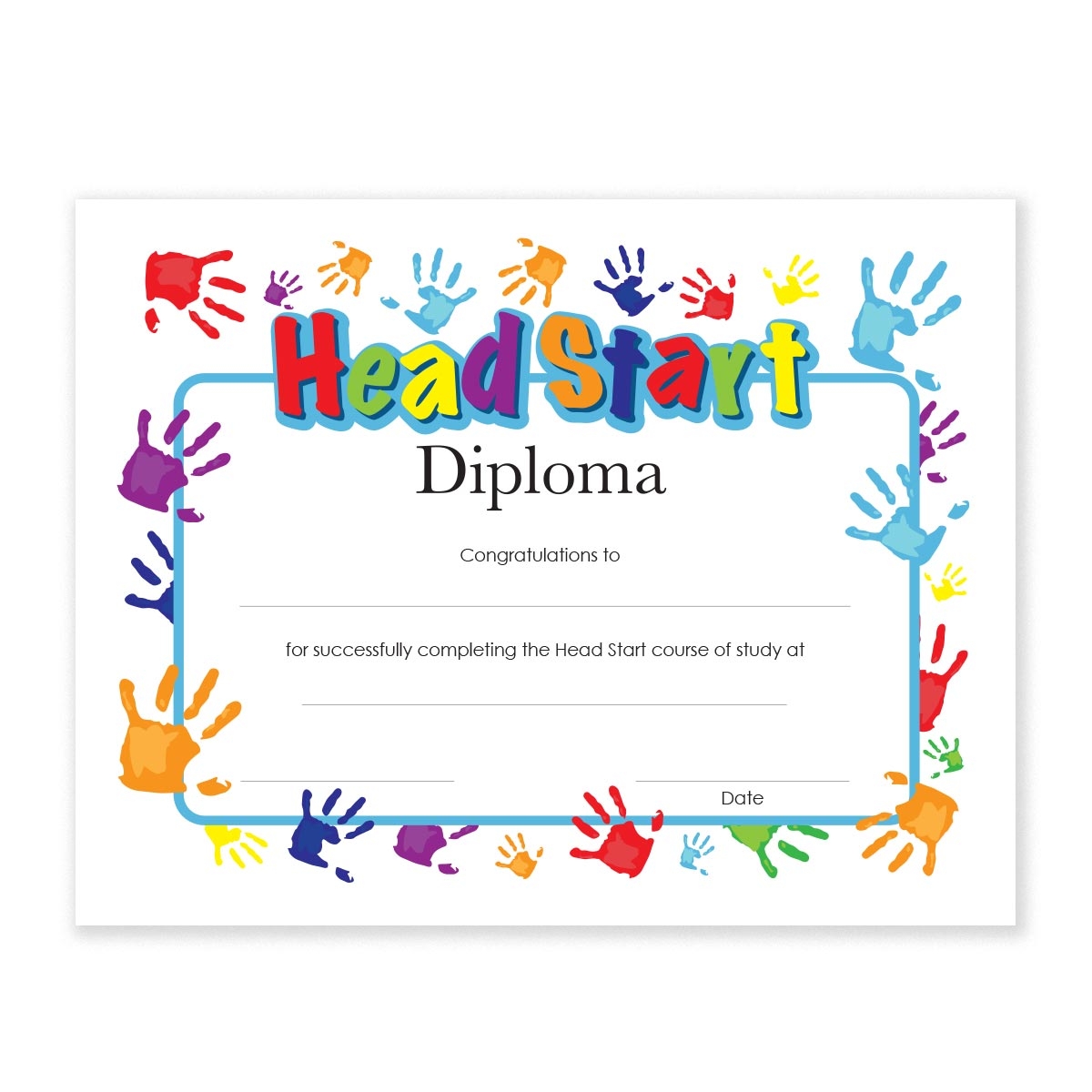 Preschool Diploma Certificate Design Template In PSD Word Pre K 