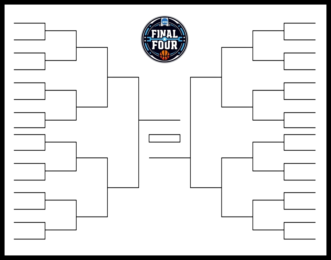 Blank 32 Team Printable Bracket
