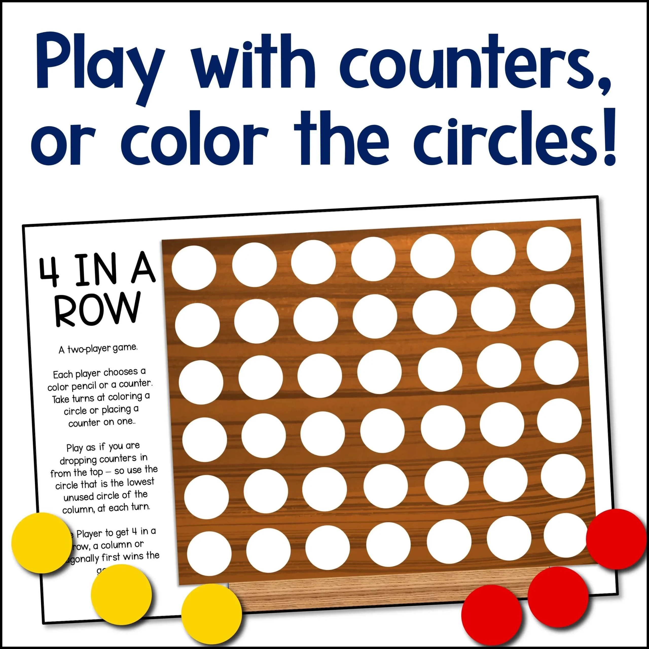 Blank Connect 4 Printable