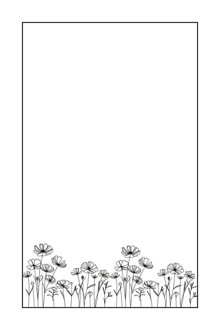 Printable Blank Aesthetic Rectangle Frame Templates PDF