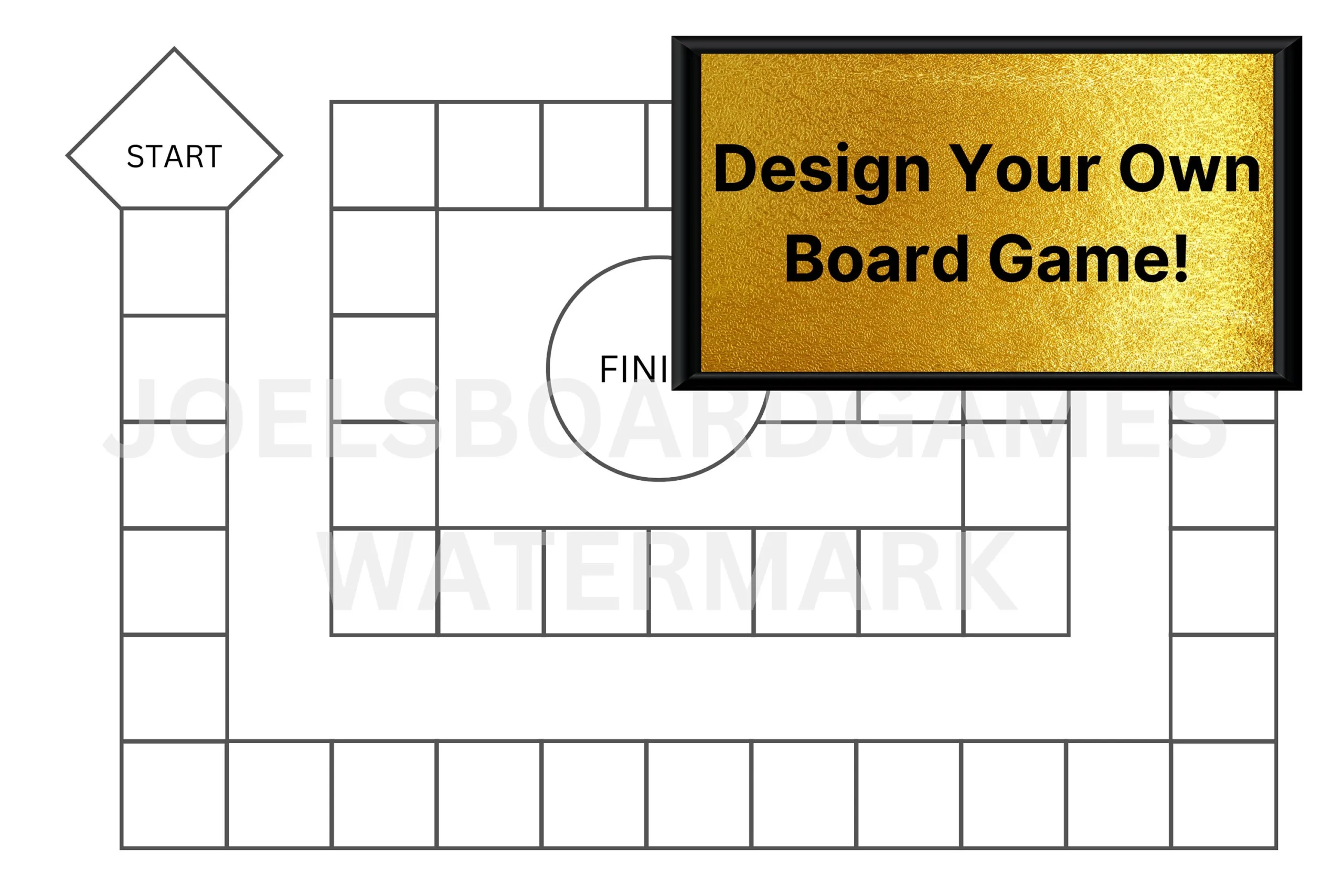Printable Blank Board Game Etsy de