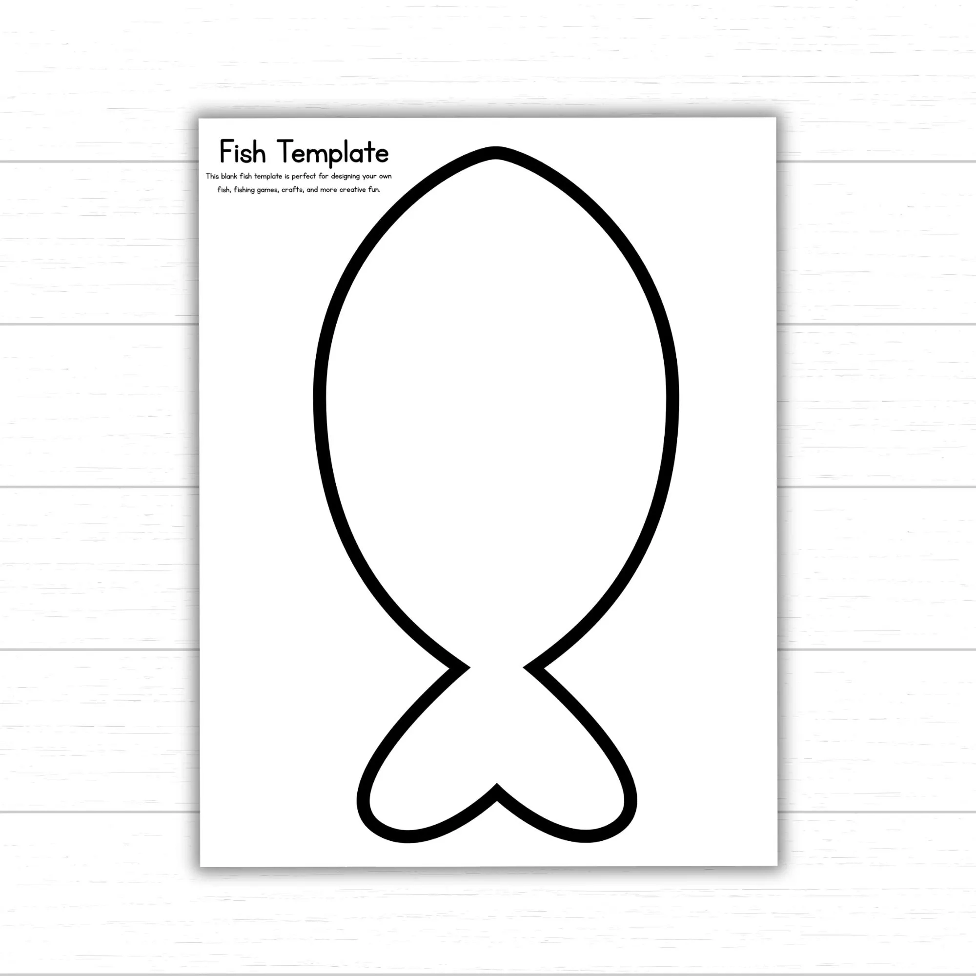 Blank Fish Printable