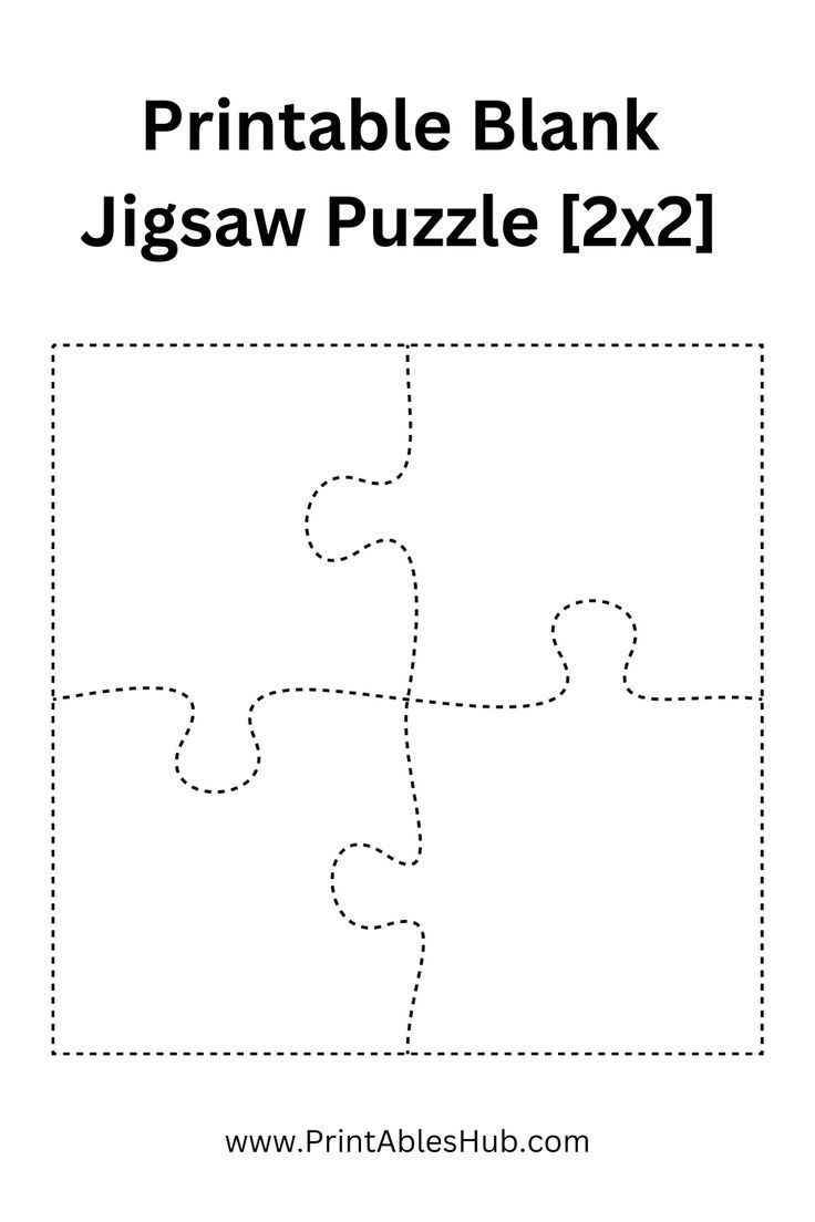 Printable Blank Jigsaw Puzzles