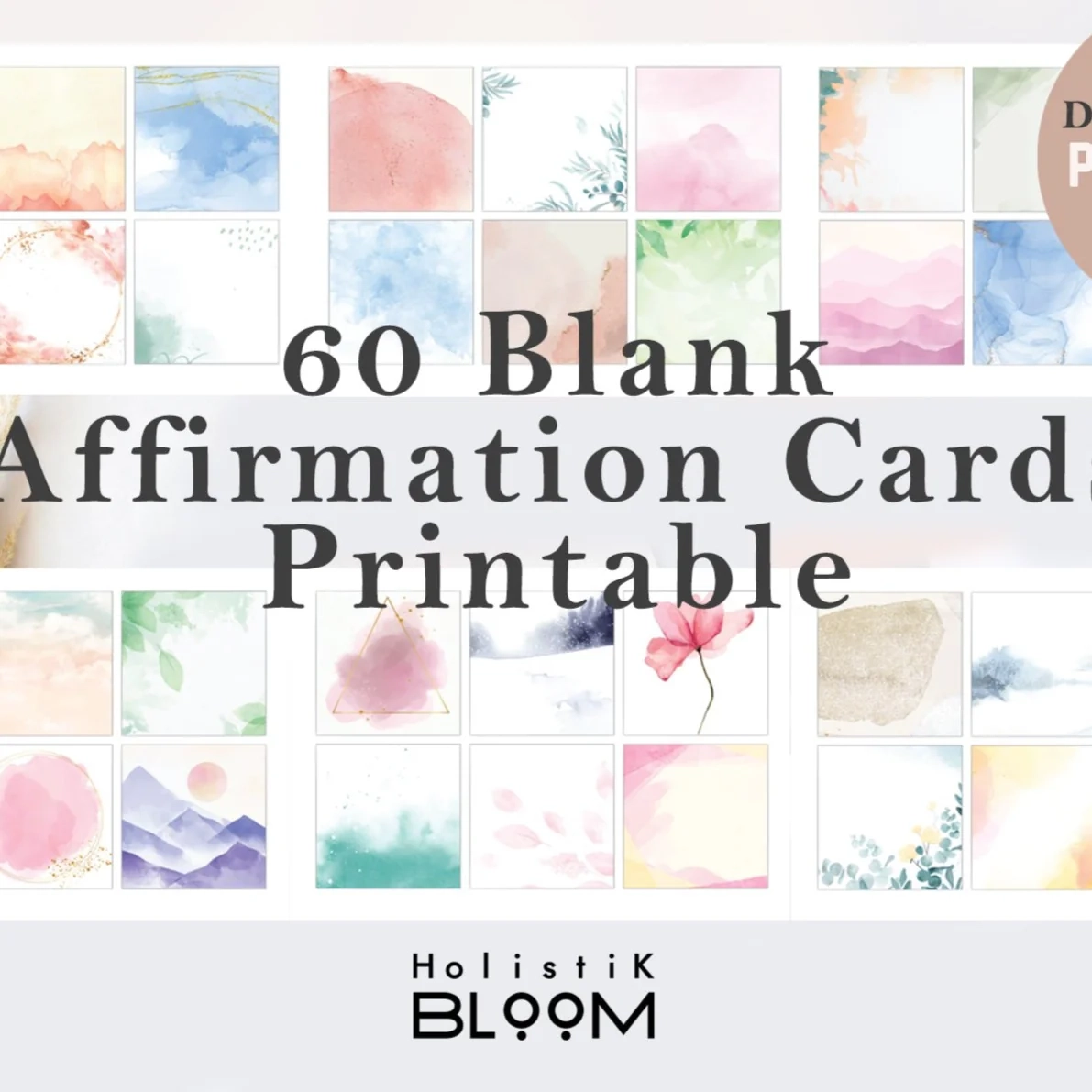Affirmation Cards Blank Printable