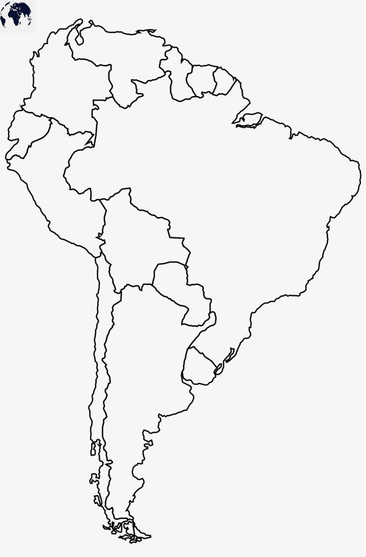 Blank Americas Map Printable