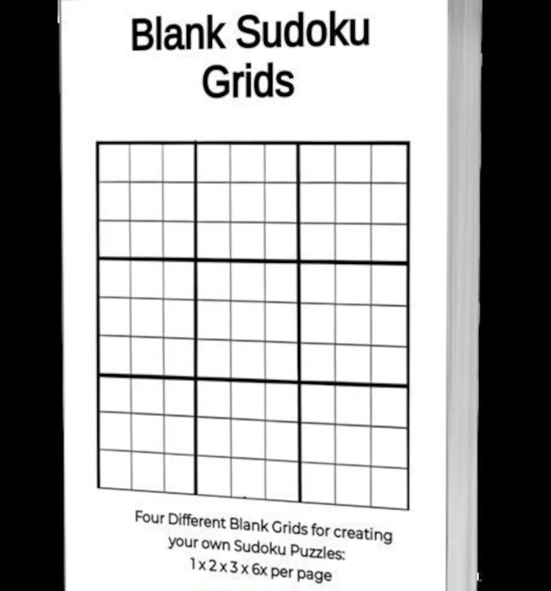 Printable Blank Sudoku Grid