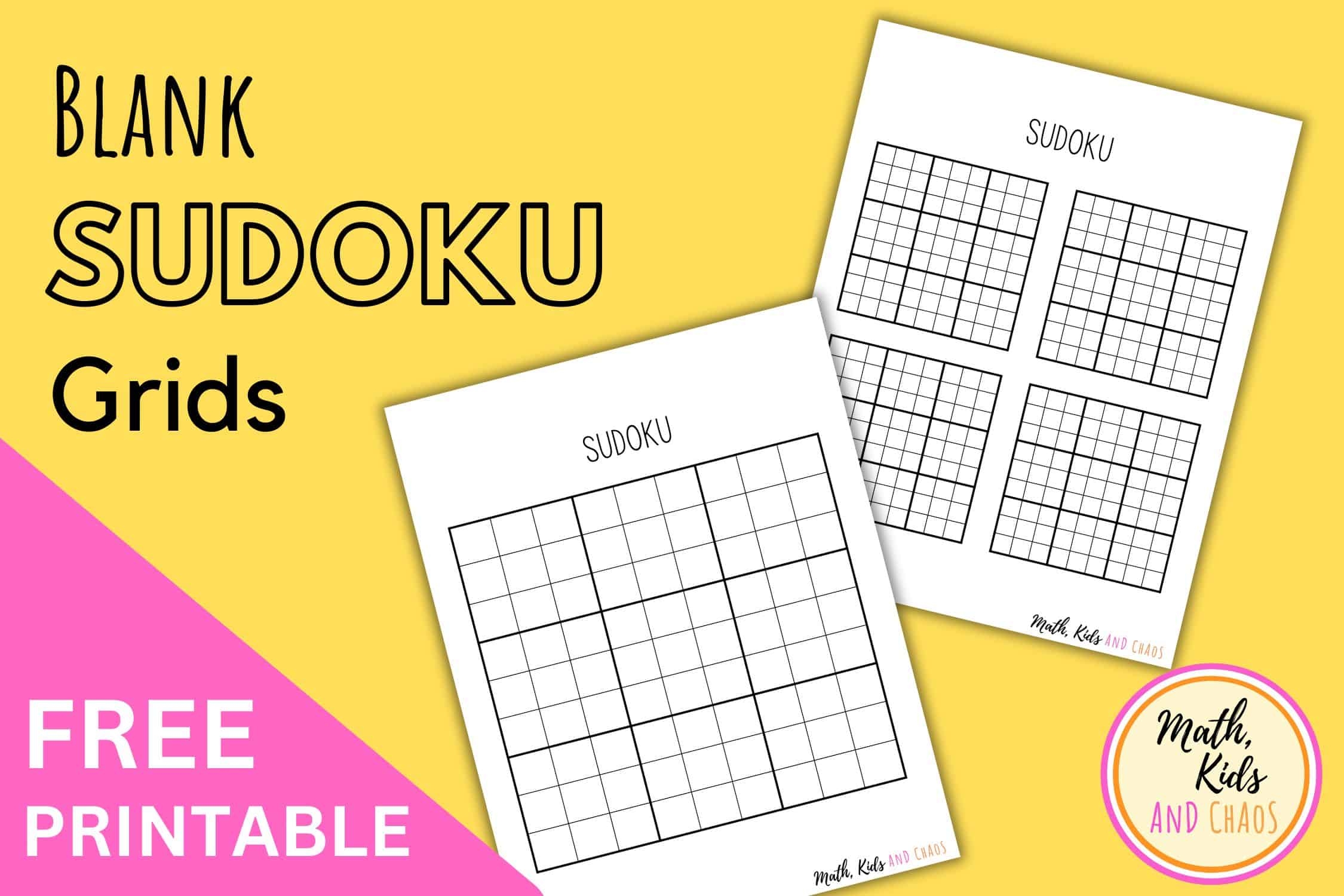 Sudoku Printables Blank
