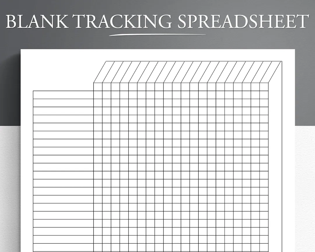Blank Spreadsheet Printable Free