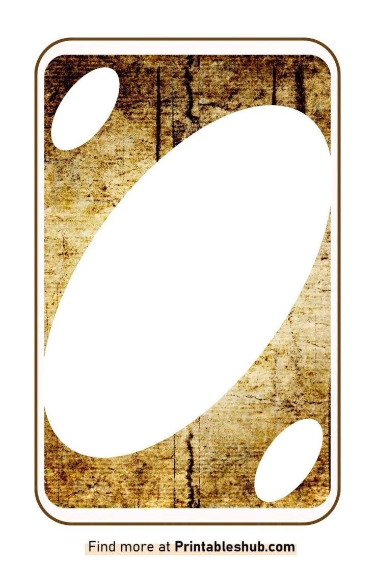 Printable Blank UNO Cards Templates