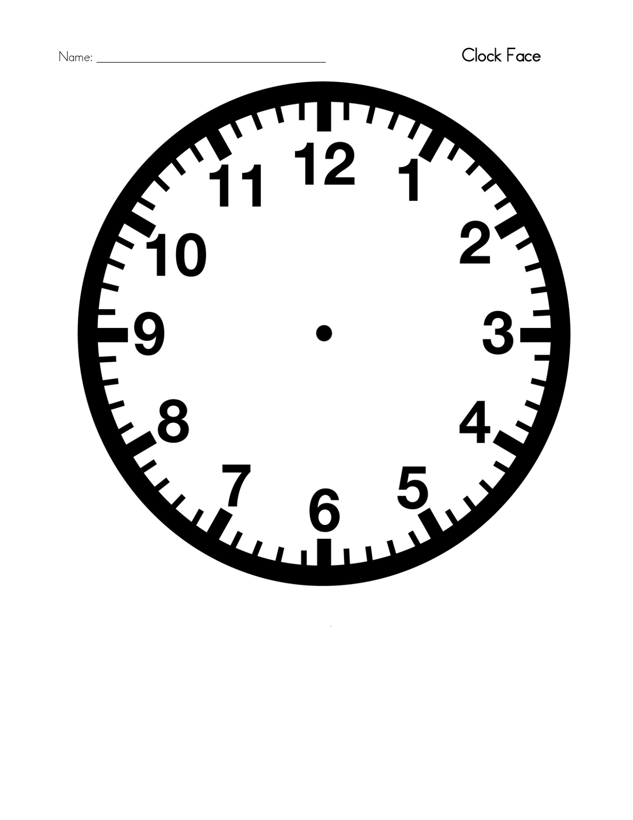 Printable Clock Printable Bingo Cards