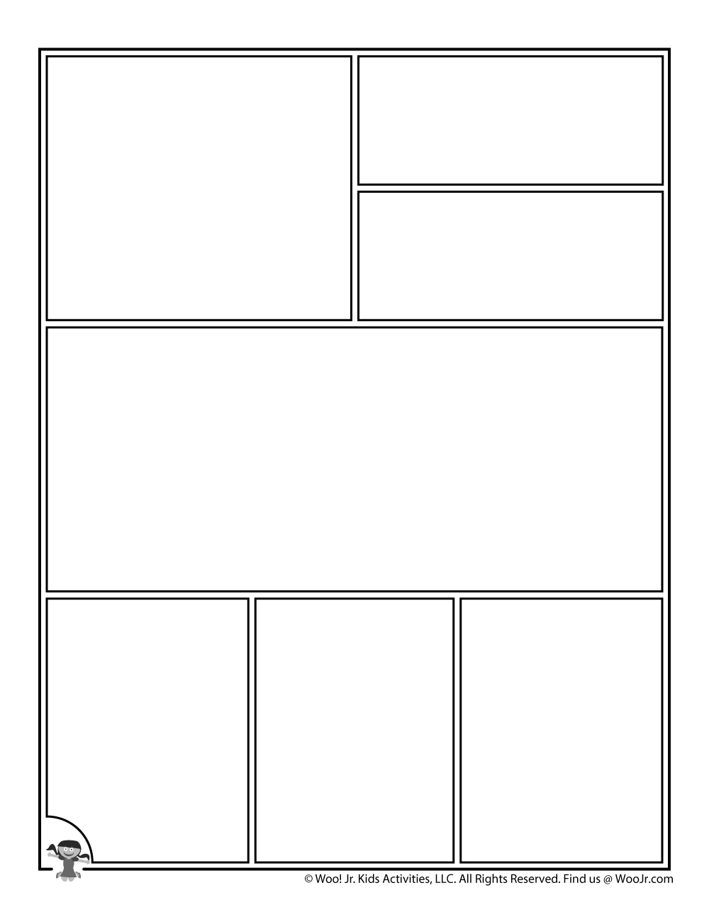 Printable Comic Book Pages Woo Jr Kids Activities Children s 