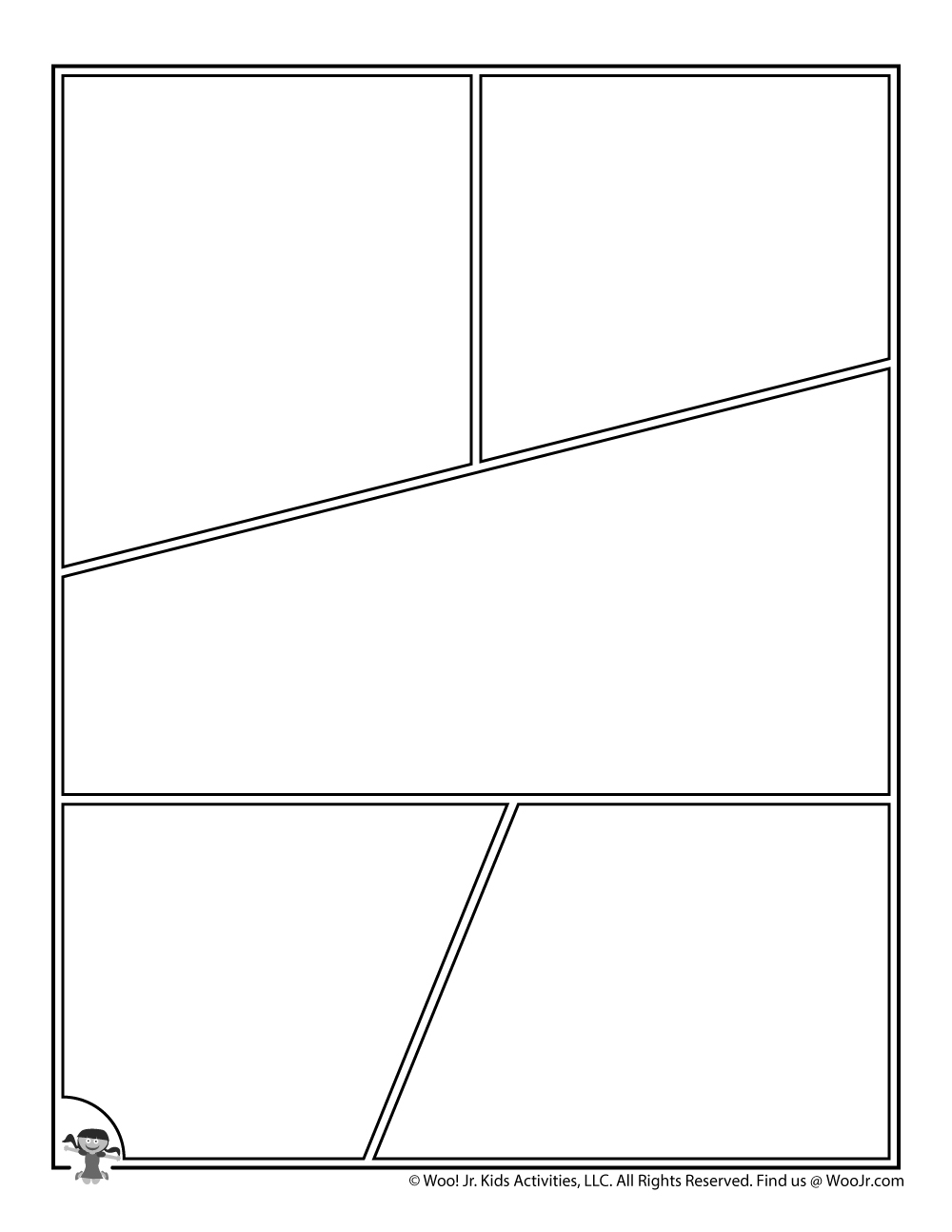 Printable Comic Book Pages Woo Jr Kids Activities Children s 