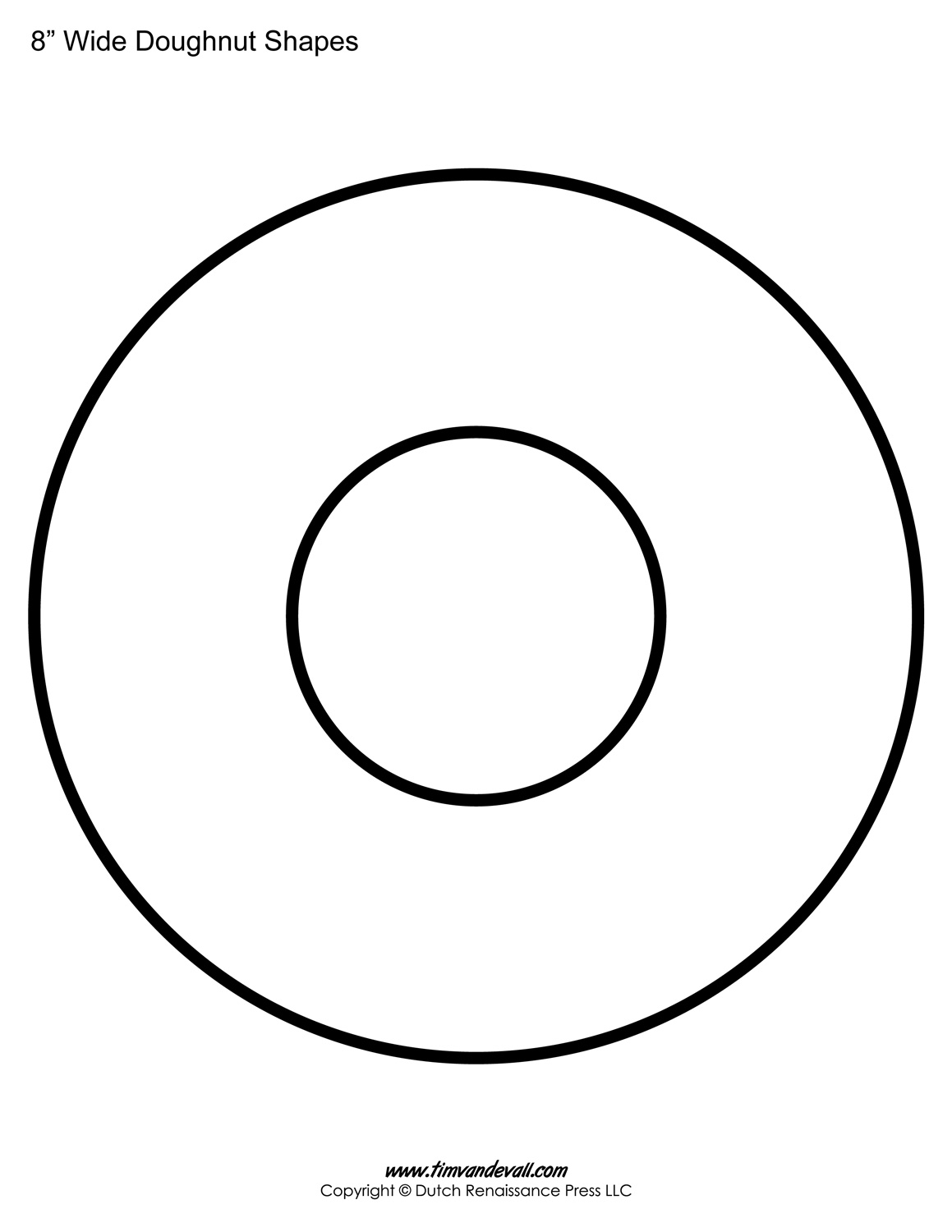 Blank Donut Printable