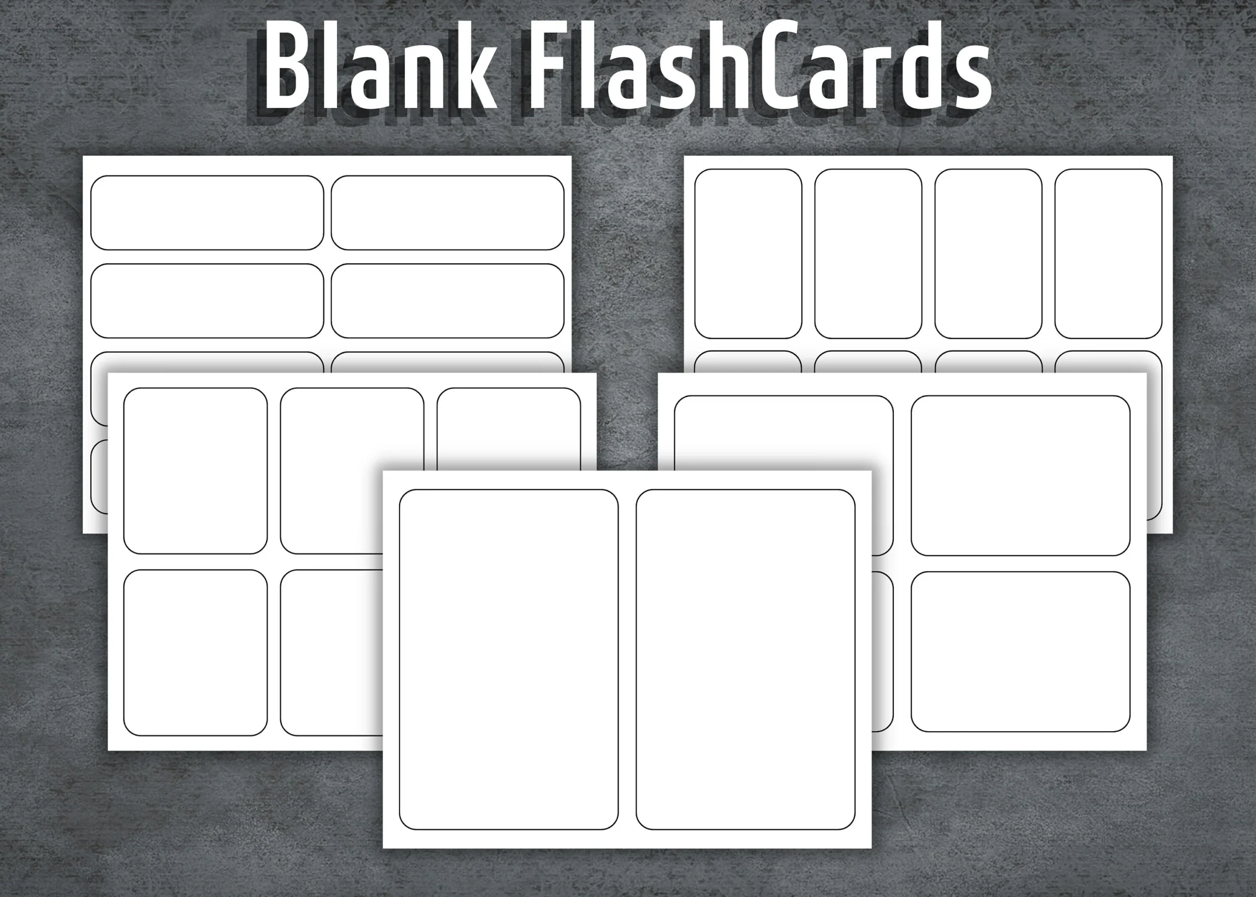 Blank Flash Cards Printable