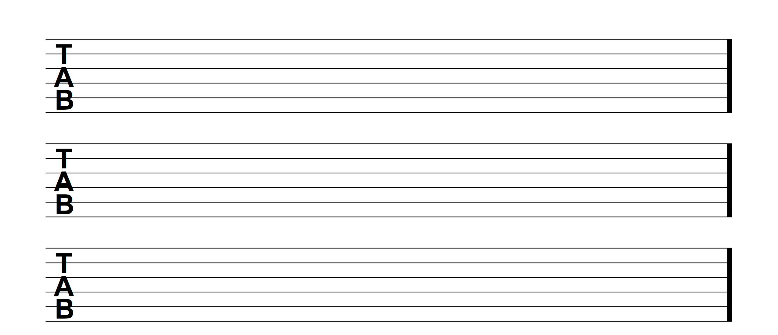 Printable Pdf Blank Guitar Tab