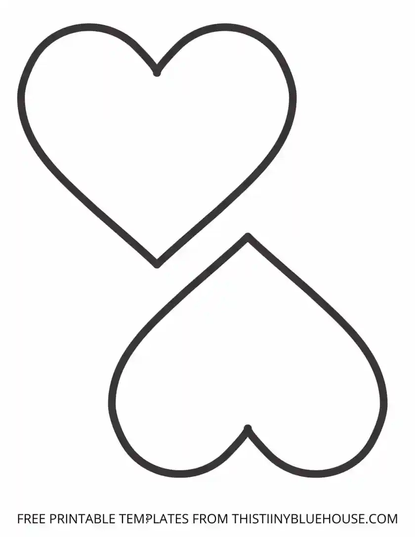 Printable Blank Heart