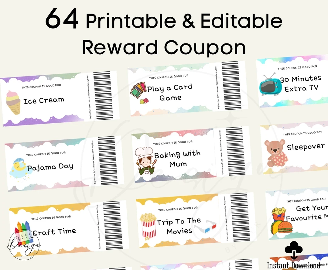 Blank Printable Coupons For Kids