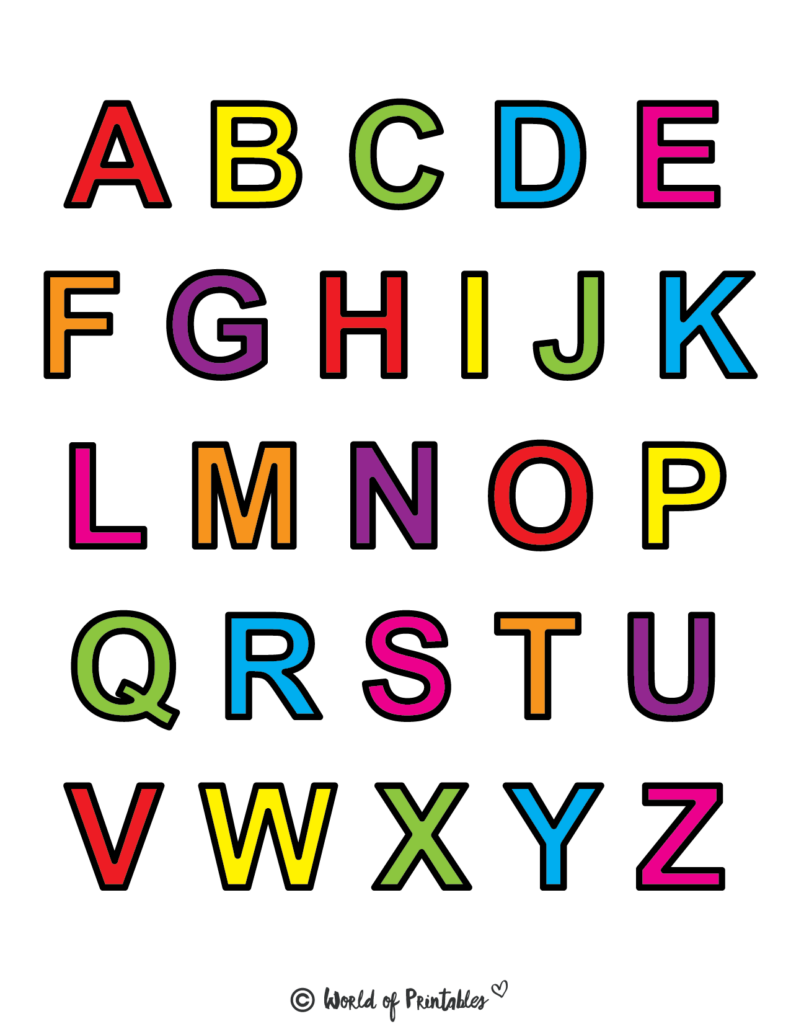 Blank Free Printable Abcs