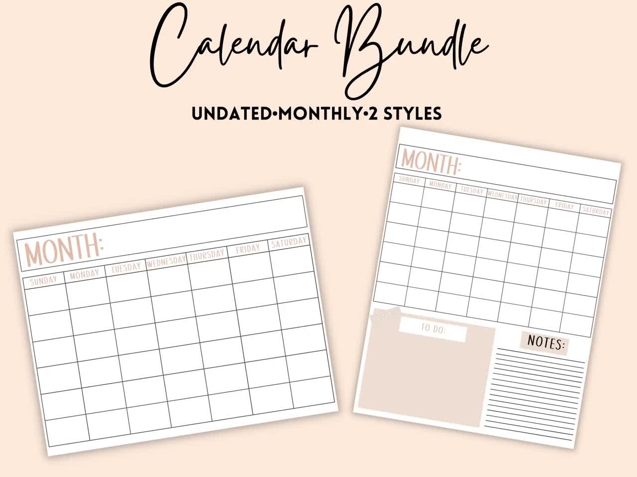 Printable Monthly Calendar Blank Calendar Calendar 2023 Calendar Template Printable Calendar For Kids Printable Calendar Pages