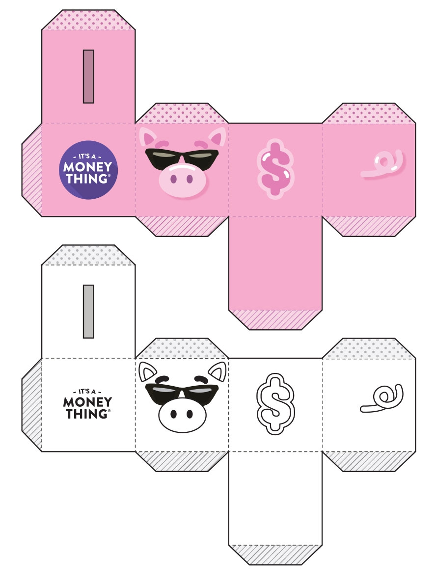 Printable Piggy Bank Currency Marketing