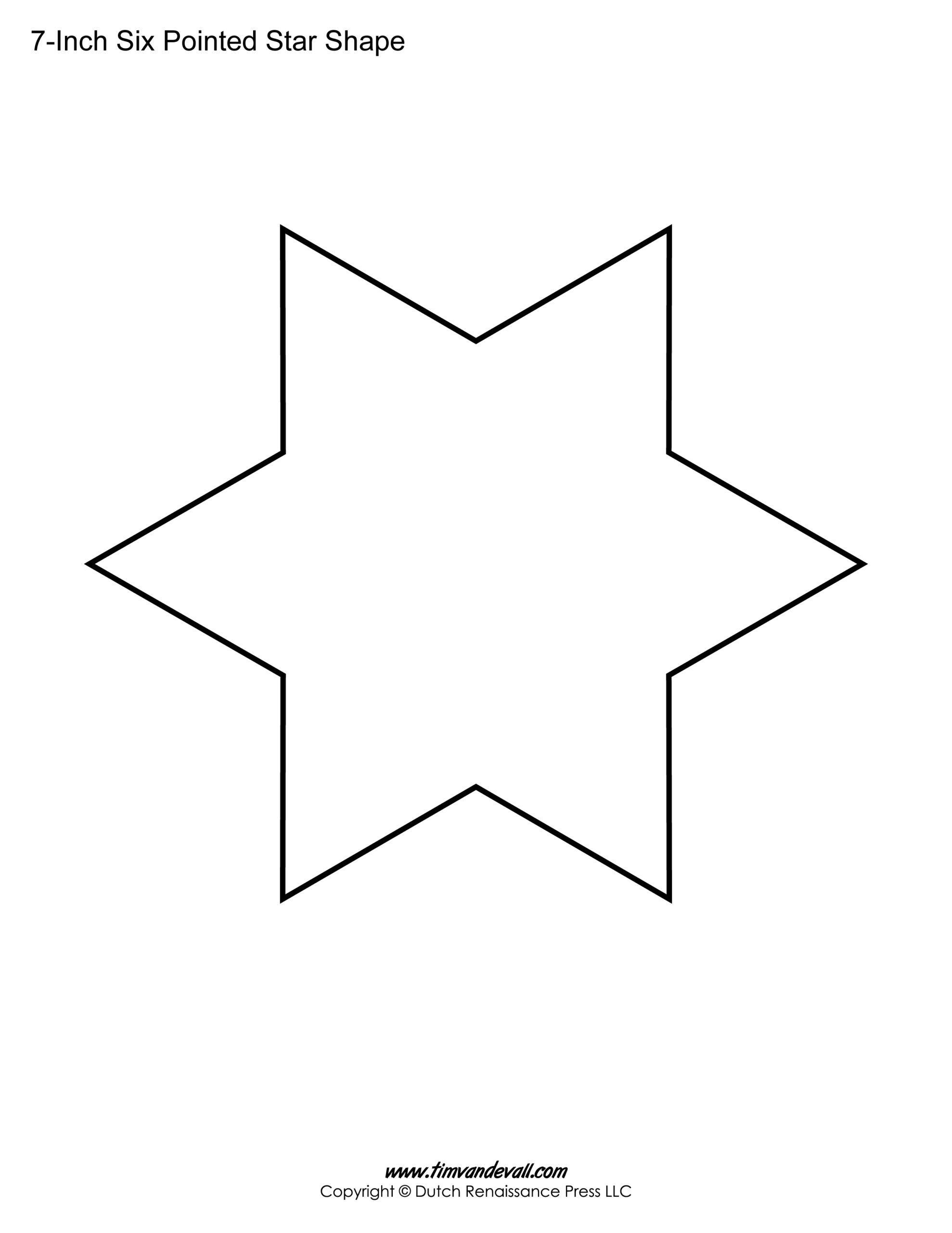 Blank Star Printable