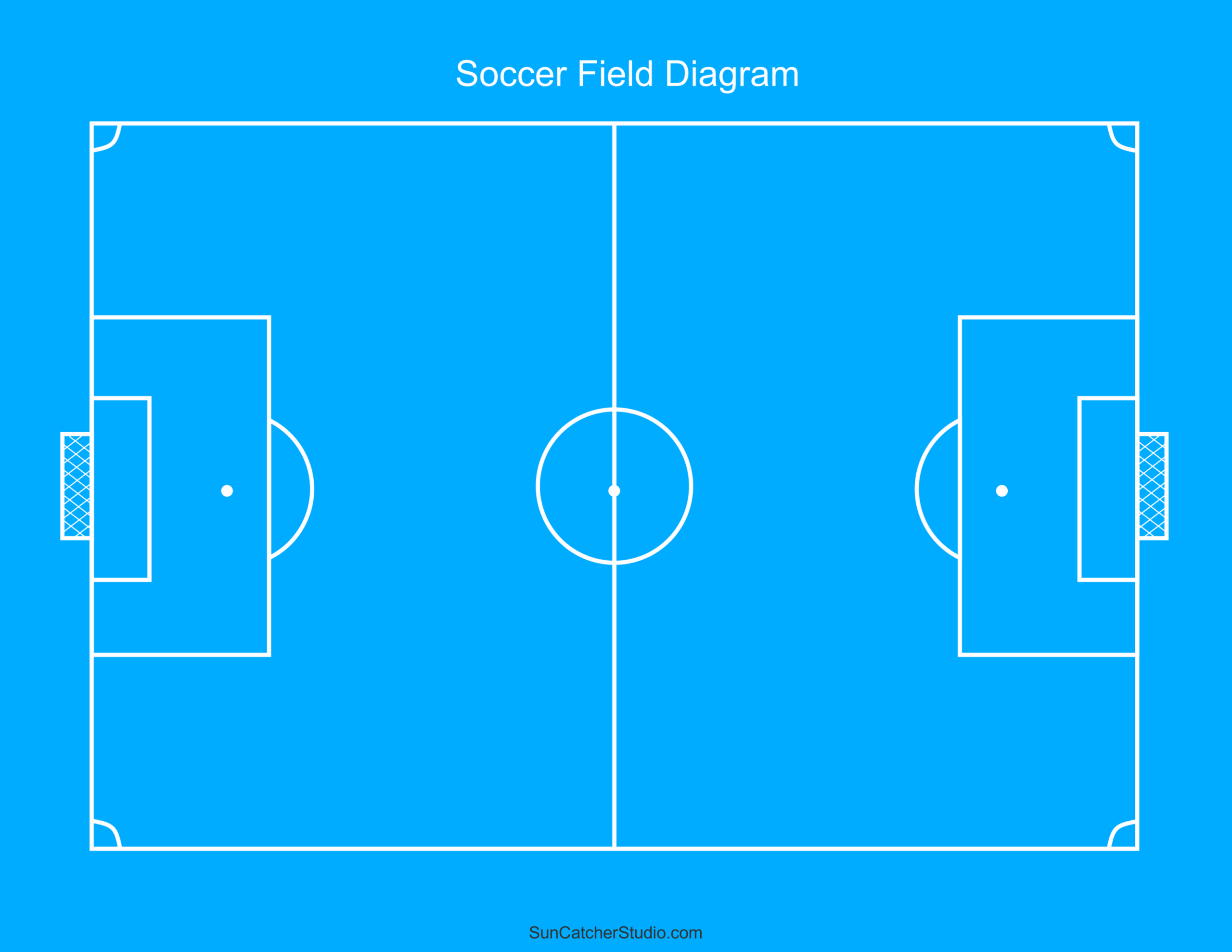 Blank Printable Soccer Field