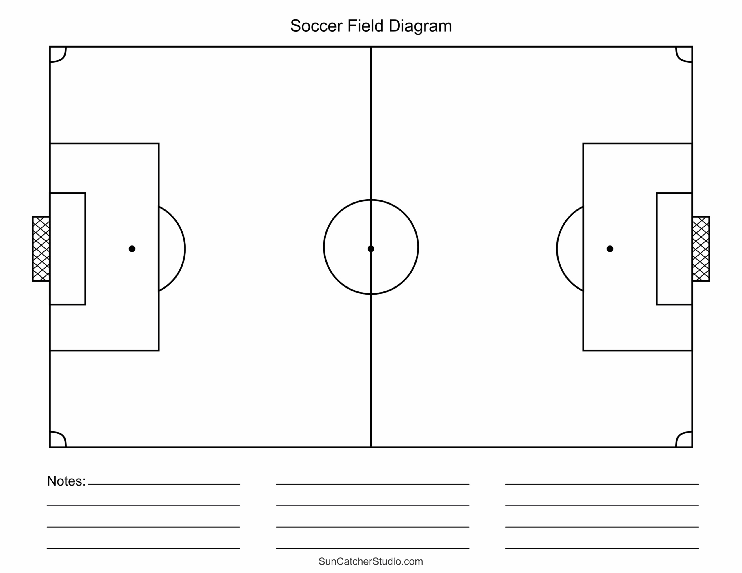 Blank Football Field Printable