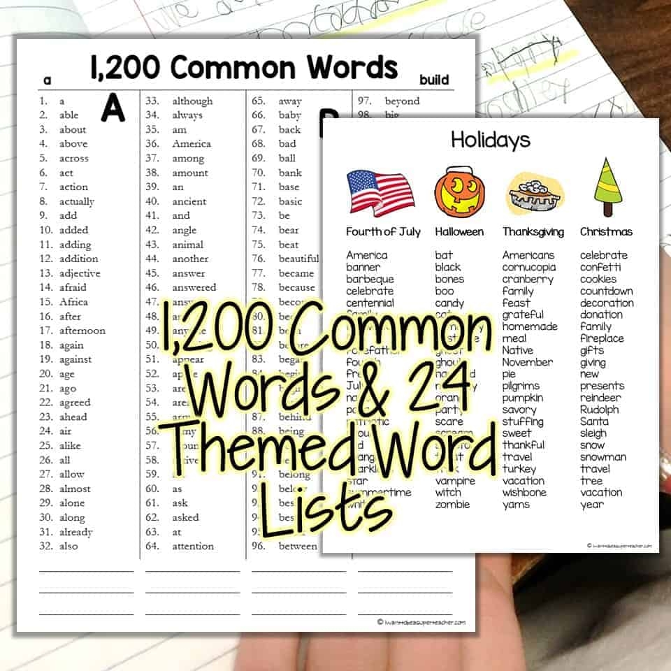 Blank Personalized Spelling Dictionary Printable