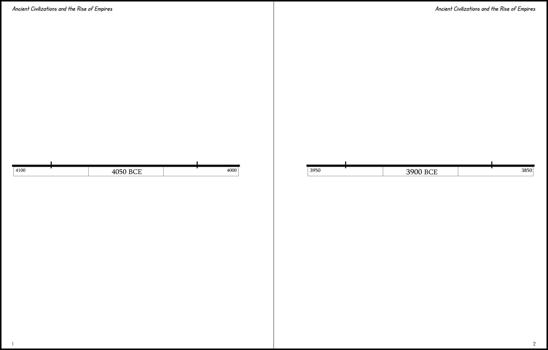 Printable History Timeline Blank Template