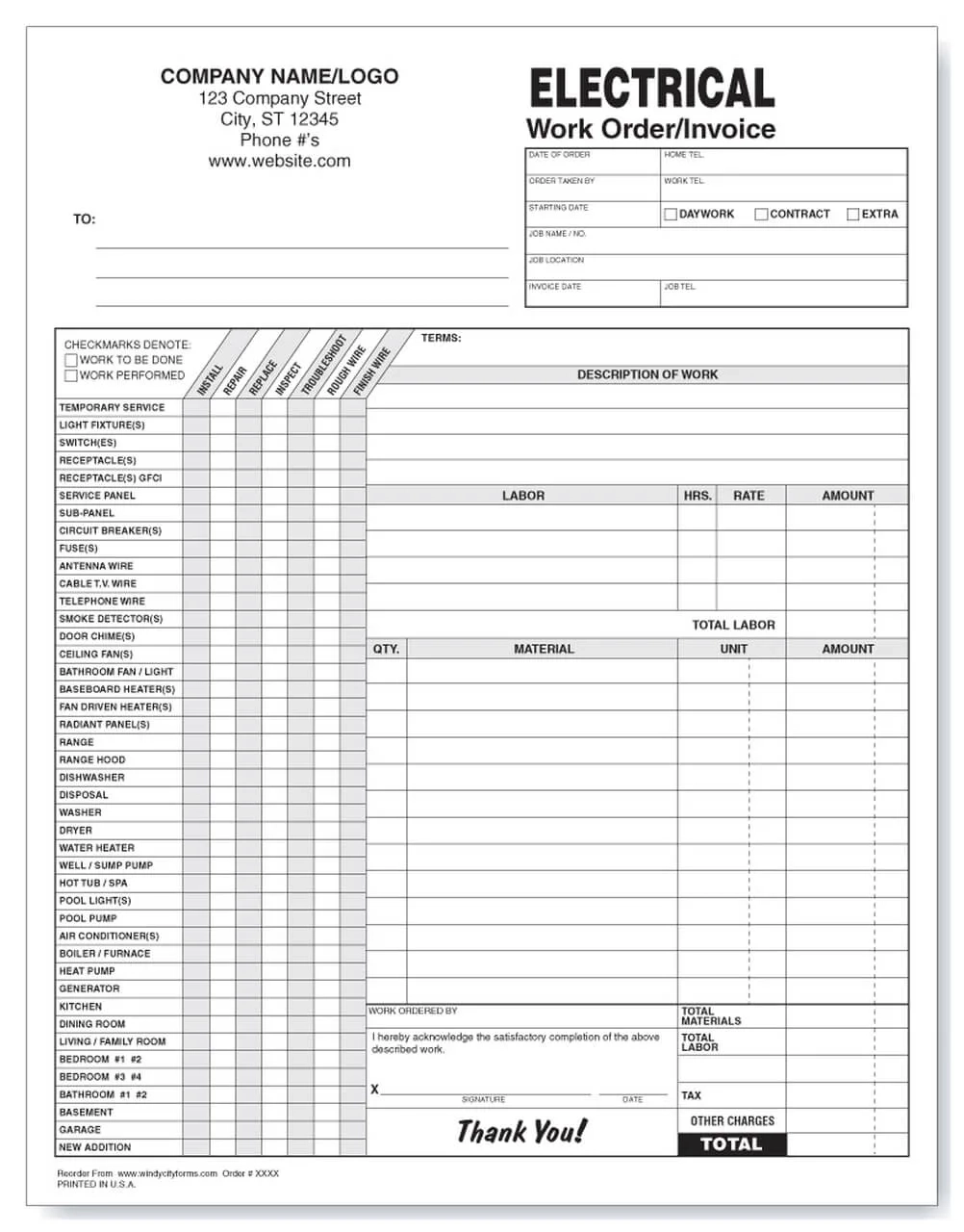 Printable Work Order Templates To Manage Your Work Orders Monday 
